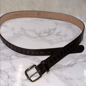 Men's Brown Leather Belt size medium